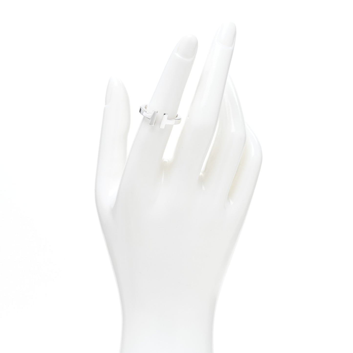 Sterling Silver T Square Ring 52 6