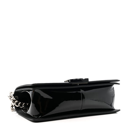 Chanel Patent Calfskin Quilted Medium Plexiglass Boy Flap Black 4 of 11
