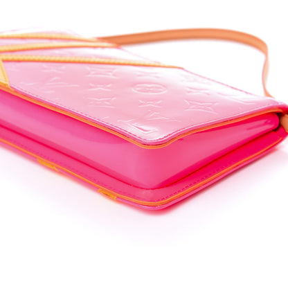 Louis Vuitton Vernis Fluo Lexington Pochette Pink 8 of 8