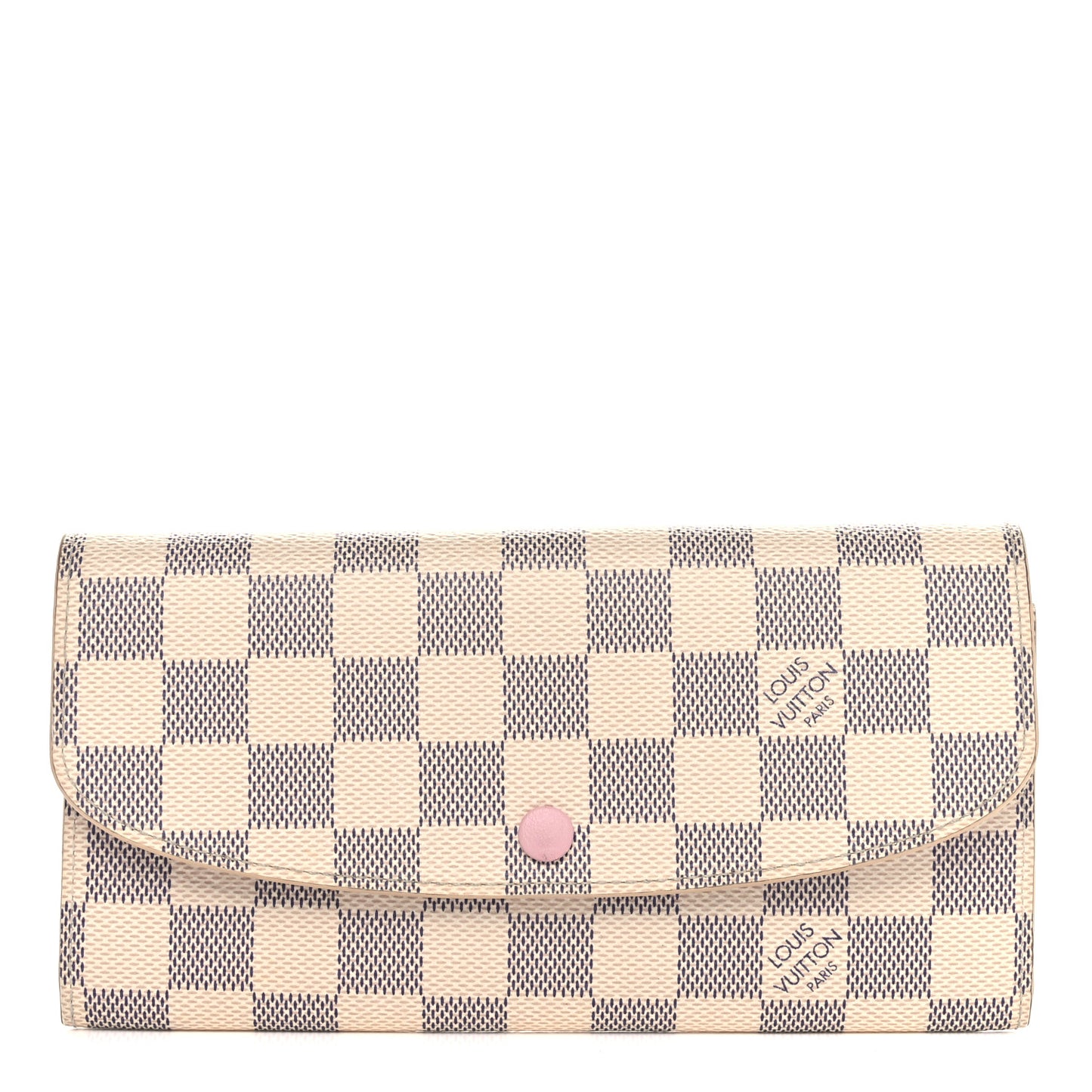 Damier Azur Emilie Wallet Rose Ballerine