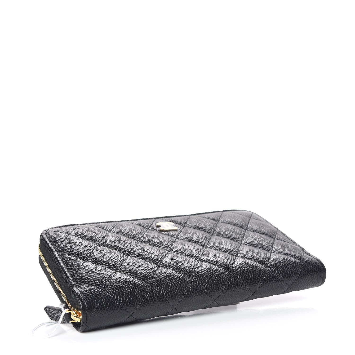 Chanel Caviar Quilted Large Gusset Zip Around Wallet Black 4 of 8
