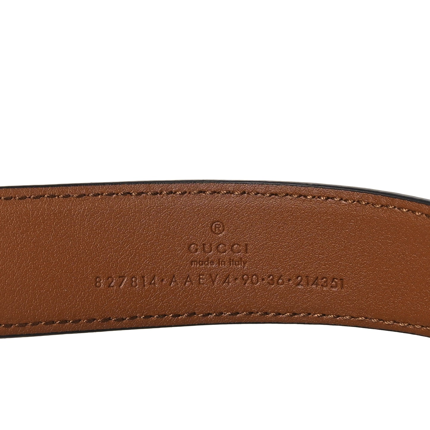 Calfskin Bamboo Belt 90 36 Brown