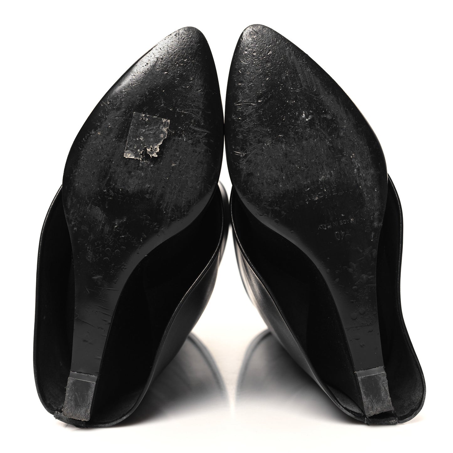 Calfskin Shark Lock Pant Boots 40 Black