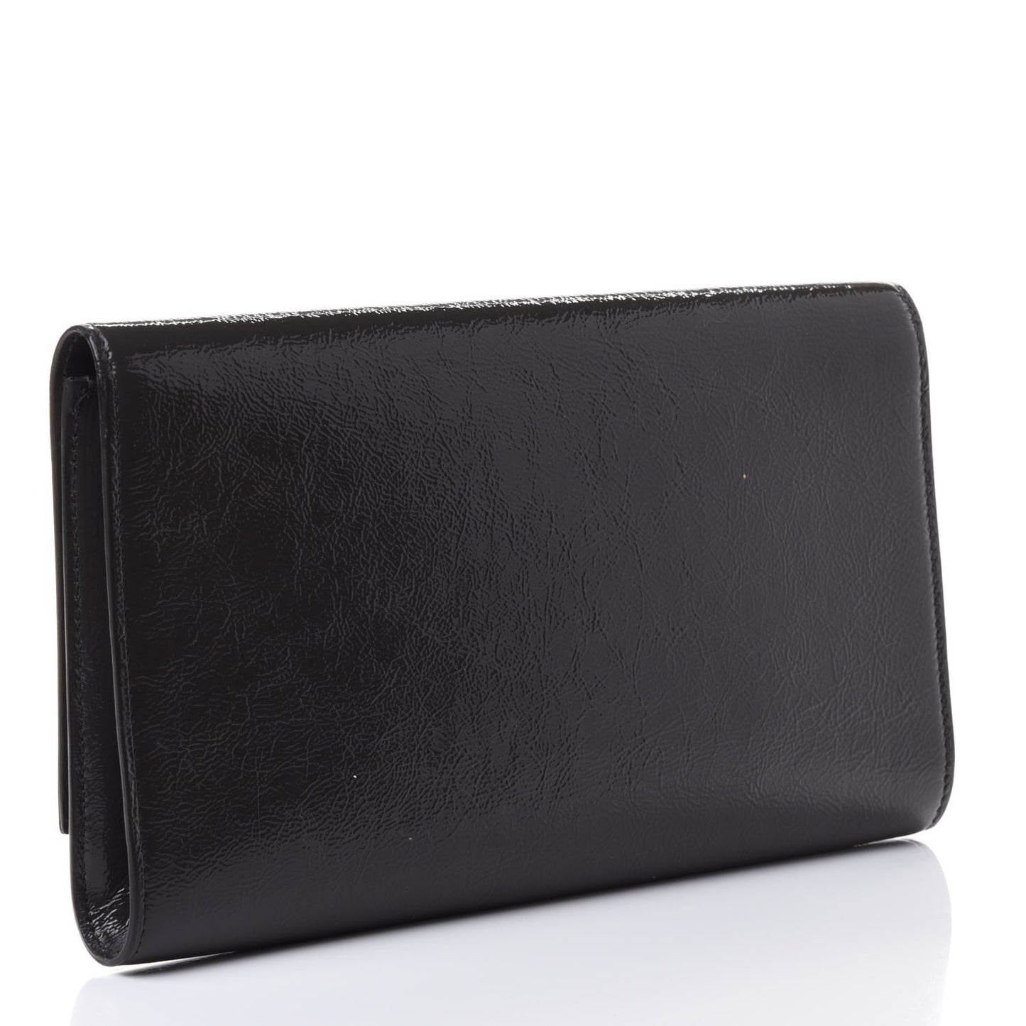Textured Patent Monogram Large Belle De Jour Clutch Light Seppia