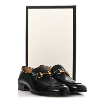 Gucci Goatskin Womens Horsebit Mid-Heel Loafers 36 Black 11 of 11