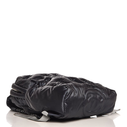 Chanel Nylon Embossed Small Doudoune Backpack Navy 4 of 7