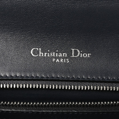 Christian Dior Metallic Patent Micro-Cannage Medium Diorama Flap Bag Silver 6 of 10