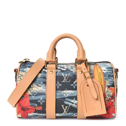 Louis Vuitton Monogram Surfin Keepall Bandouliere 25 Navy Blue 1 of 9