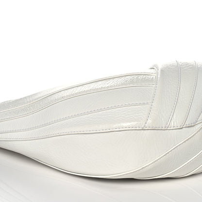 Chanel Crumpled Patent Small Droplet Hobo White 9 of 15