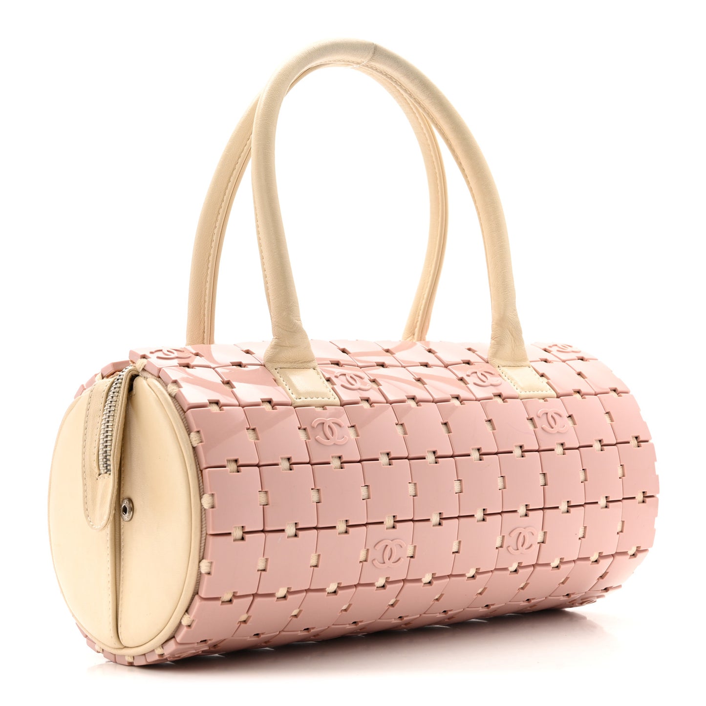 Lambskin Resin Tile Bowler Pink