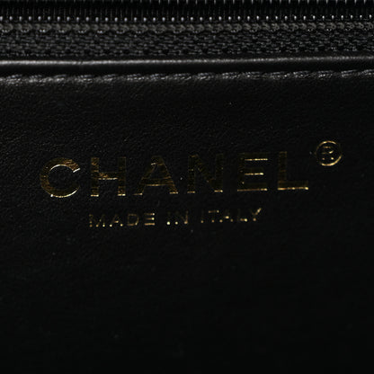 Chanel Caviar Quilted Large CC Filigree Vanity Case Beige Black 6 of 14