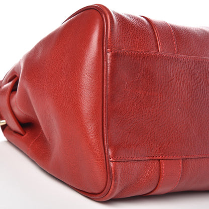 Mulberry Natural Leather Small Bayswater Poppy Red 9 of 12
