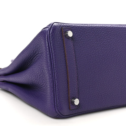 Hermes Togo Birkin 30 Iris 9 of 10