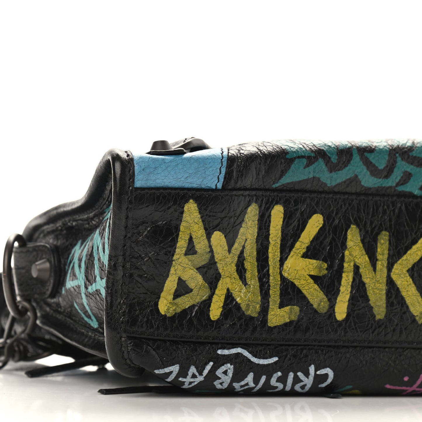 Agneau Arena Graffiti All Over Classic Hardware Mini City Black Multicolor