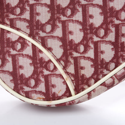 Christian Dior Monogram Mini Saddle Pochette Red 9 of 13