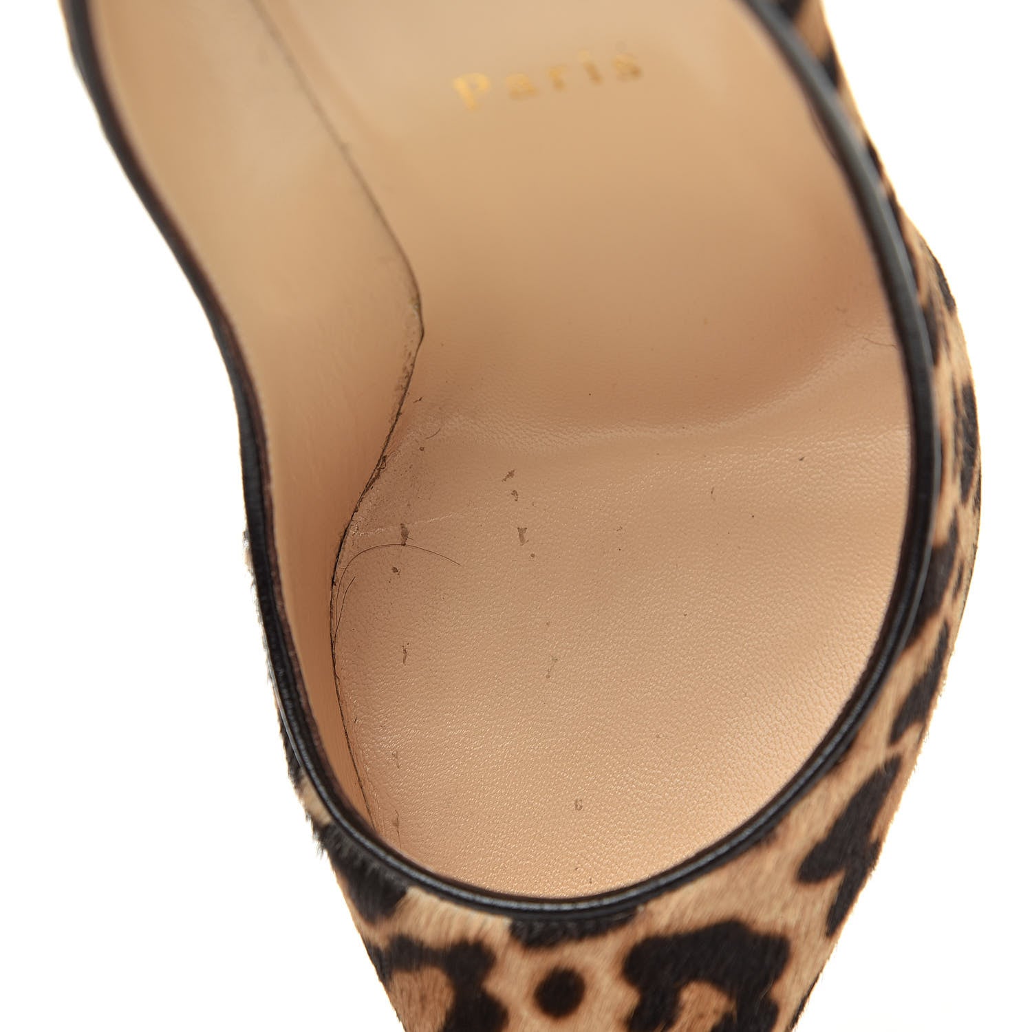 Christian Louboutin Calf Hair Jaguar Pigalle Follies 100 Pumps 38 Brown 11 of 12