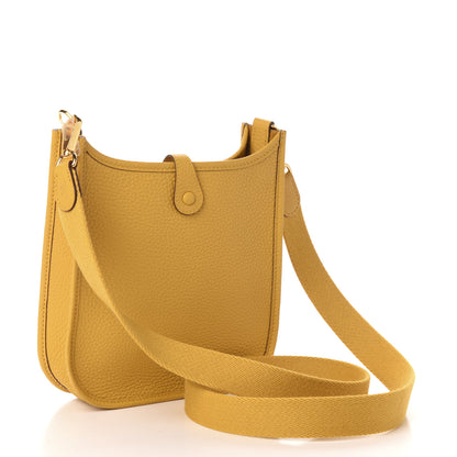 Hermes Taurillon Clemence Evelyne TPM Jaune Ambre 3 of 11