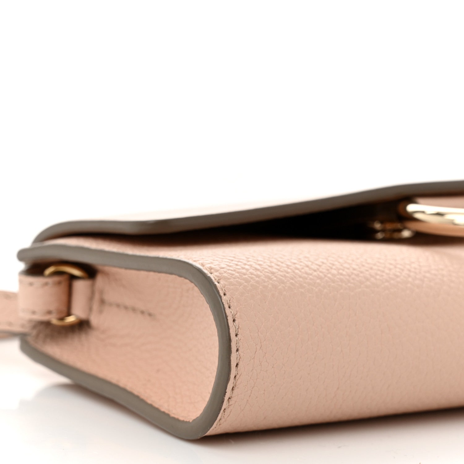Chloe Calfskin Mini Faye Shoulder Bag Cement Pink 9 of 10
