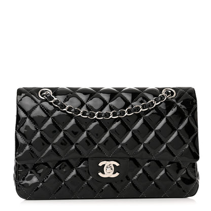 Chanel Patent Quilted Medium Double Flap Black 1 of 22