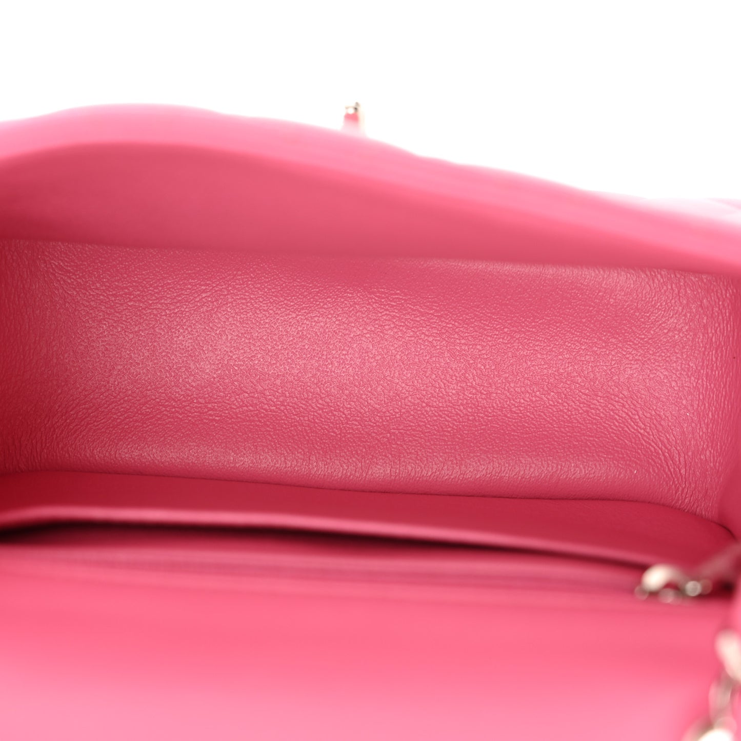 Lambskin Quilted Mini Square Flap Pink