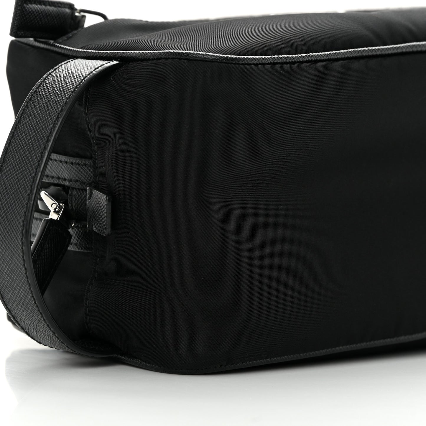 Re-Nylon Saffiano Travel Pouch Black