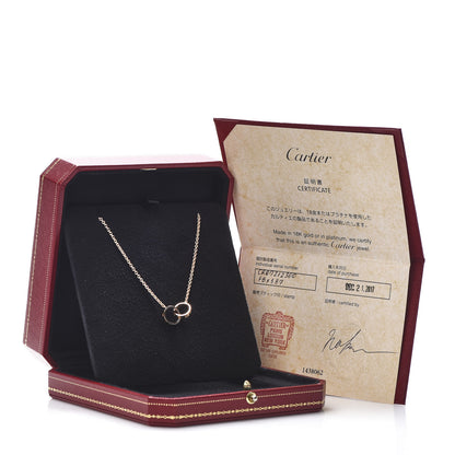 Cartier 18K Pink Gold Interlocking LOVE Necklace 6 of 6