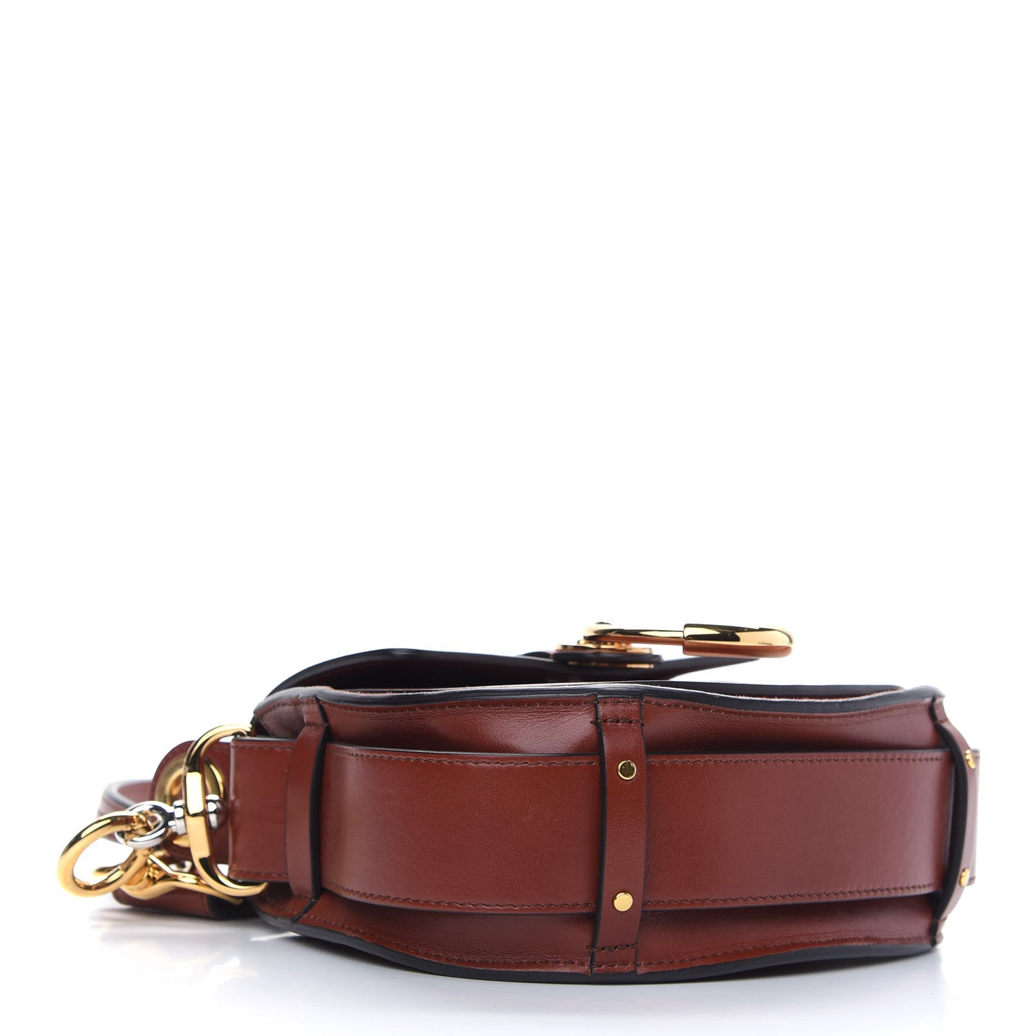 Chloe Calfskin Small Tess Bag Sepia Brown 4 of 8