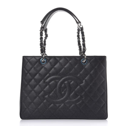 Chanel Caviar Quilted Grand Shopping Tote GST Black 1 of 9