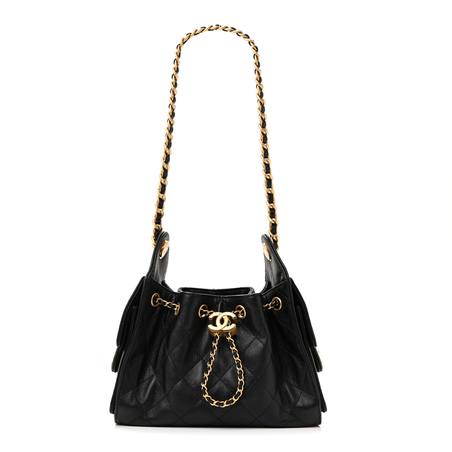 Chanel Caviar Quilted Mini Chanel 25 Handbag Black 3 of 37
