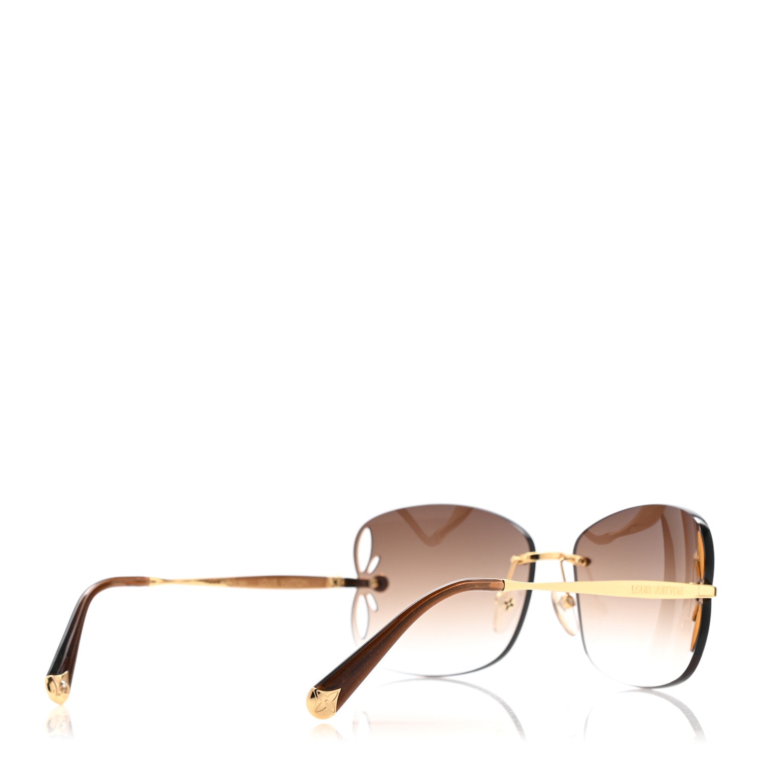 Louis Vuitton Lily Sunglasses Z0371U Brown Glitter 4 of 8