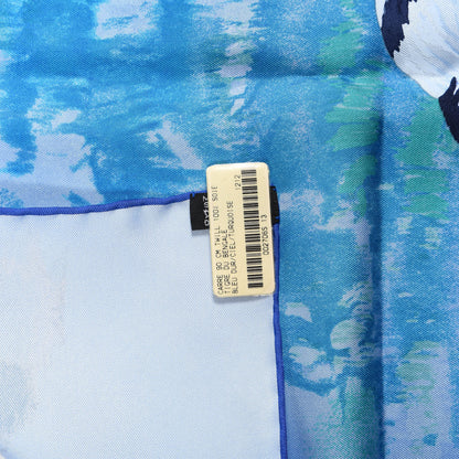 Hermes Silk Tigre Du Bengale Scarf 90 Bleu Dur Ciel Turquoise Bleu 2 of 4