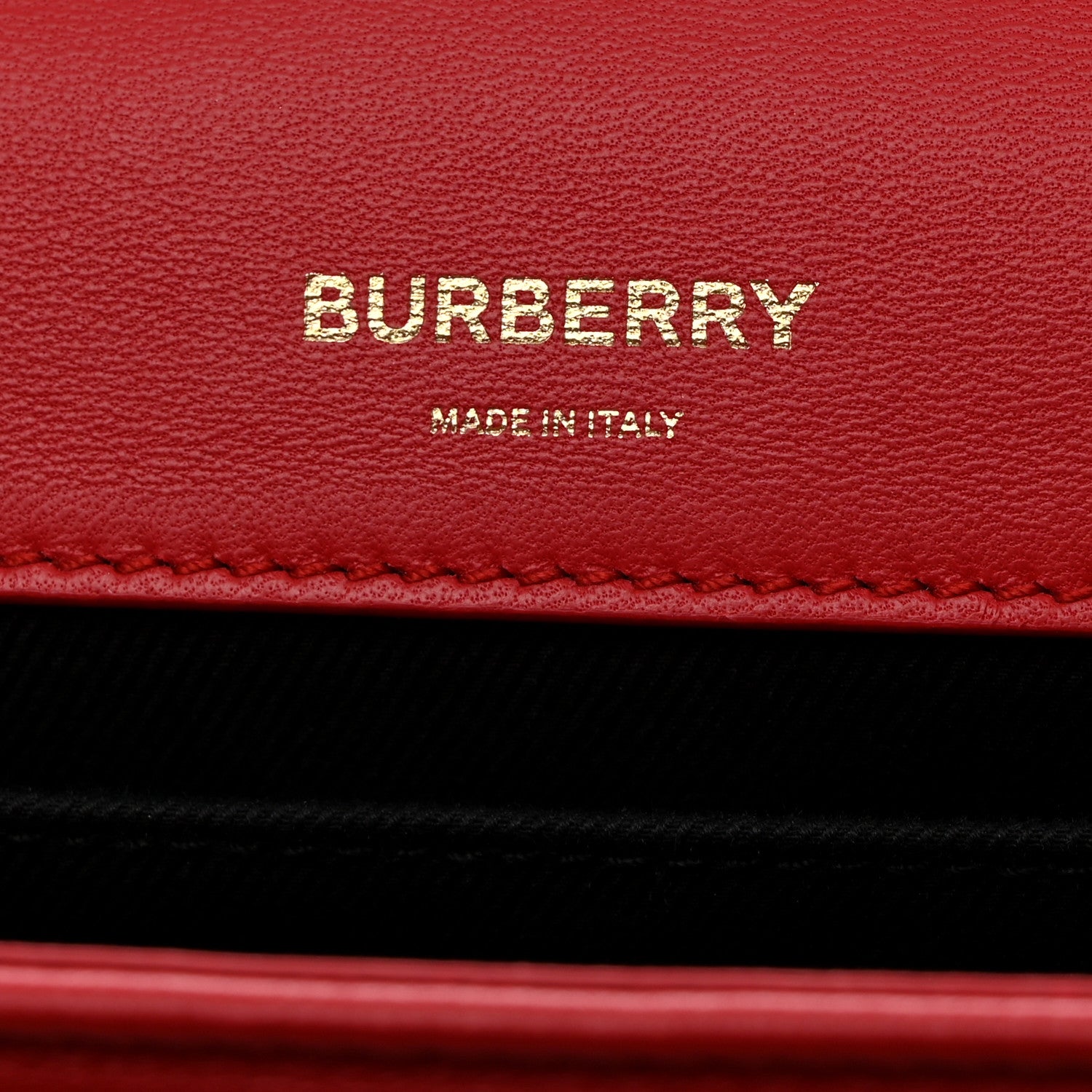 Burberry Lambskin Quilted Small Lola Bag Bright Red 6 of 10