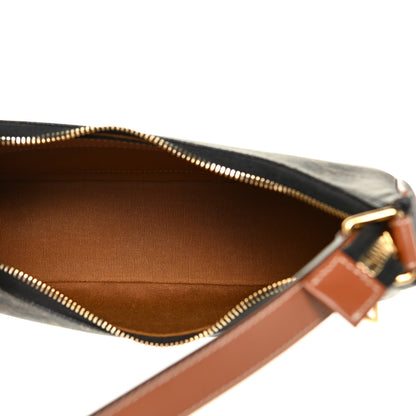 Celine Triomphe Canvas Calfskin Ava Shoulder Bag Tan 5 of 12