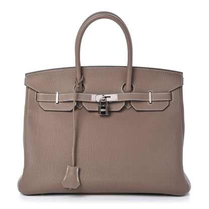 Hermes Togo Birkin 35 Etoupe 1 of 10