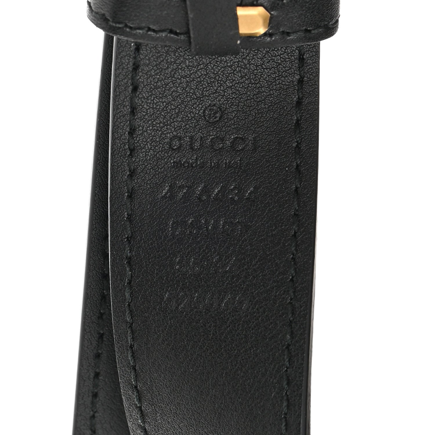 Gucci Calfskin Matelasse GG Marmont Belt Bag 85 34 Black 8 of 11