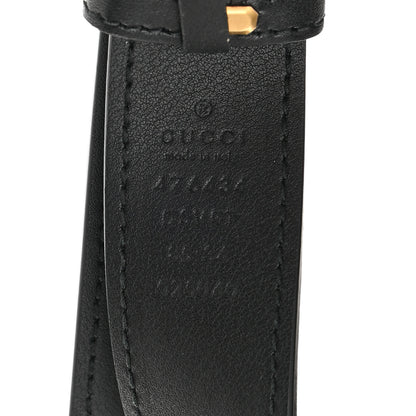 Gucci Calfskin Matelasse GG Marmont Belt Bag 85 34 Black 8 of 11