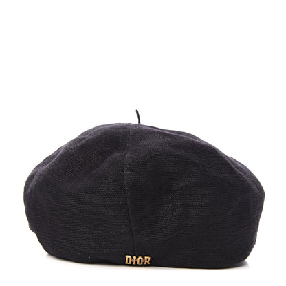 Christian Dior Technical Fabric Etoile Beret Black 3 of 6