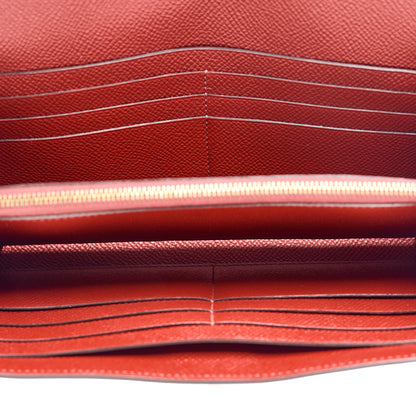 Hermes Epsom Kelly Longue Wallet Rouge Grenat 5 of 13
