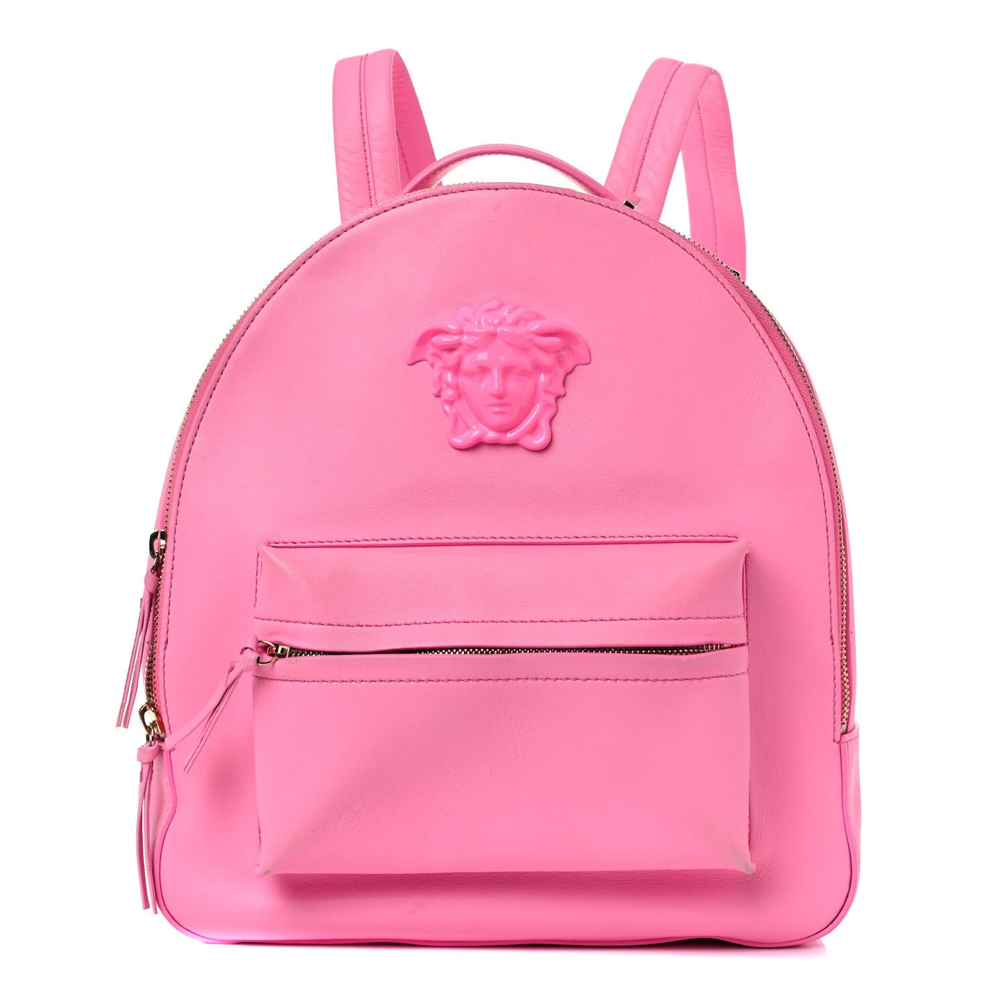 Calfskin Palazzo Medusa Backpack Pink