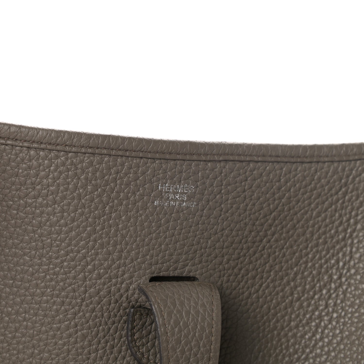 Hermes Taurillon Clemence Evelyne III GM Etain 6 of 10