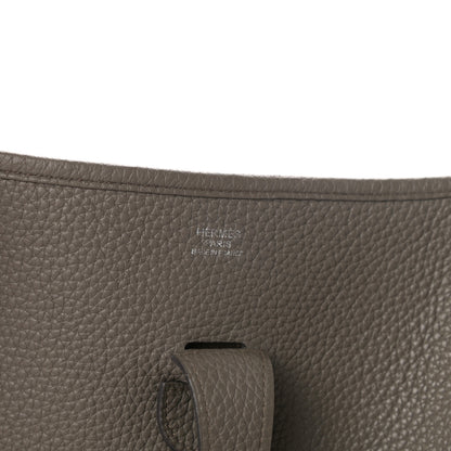 Hermes Taurillon Clemence Evelyne III GM Etain 6 of 10