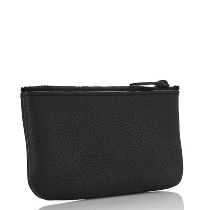 Louis Vuitton Grained Calfskin Aerogram Key Pouch Black 3 of 6
