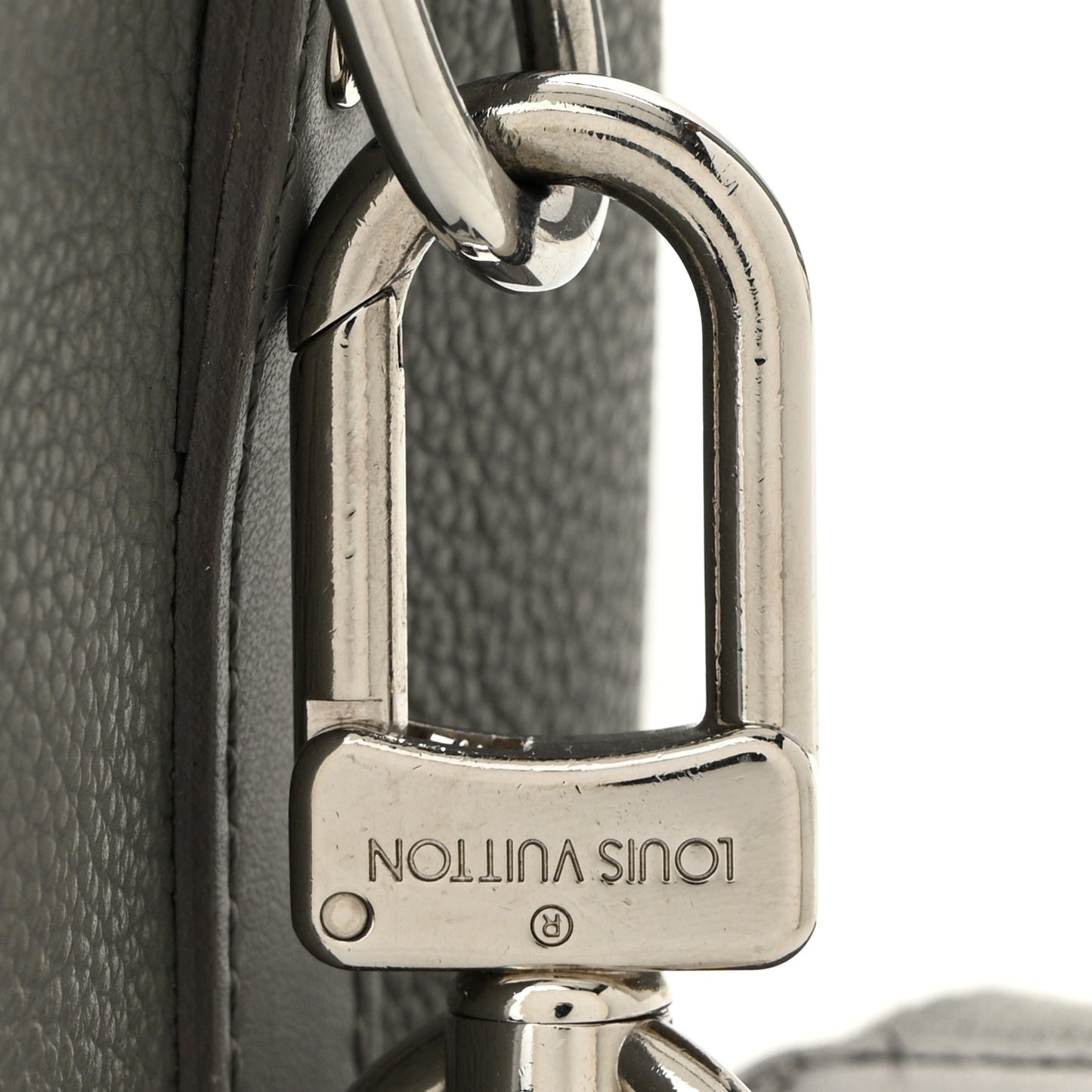 Grained Calfskin Aerogram City Keepall Gris