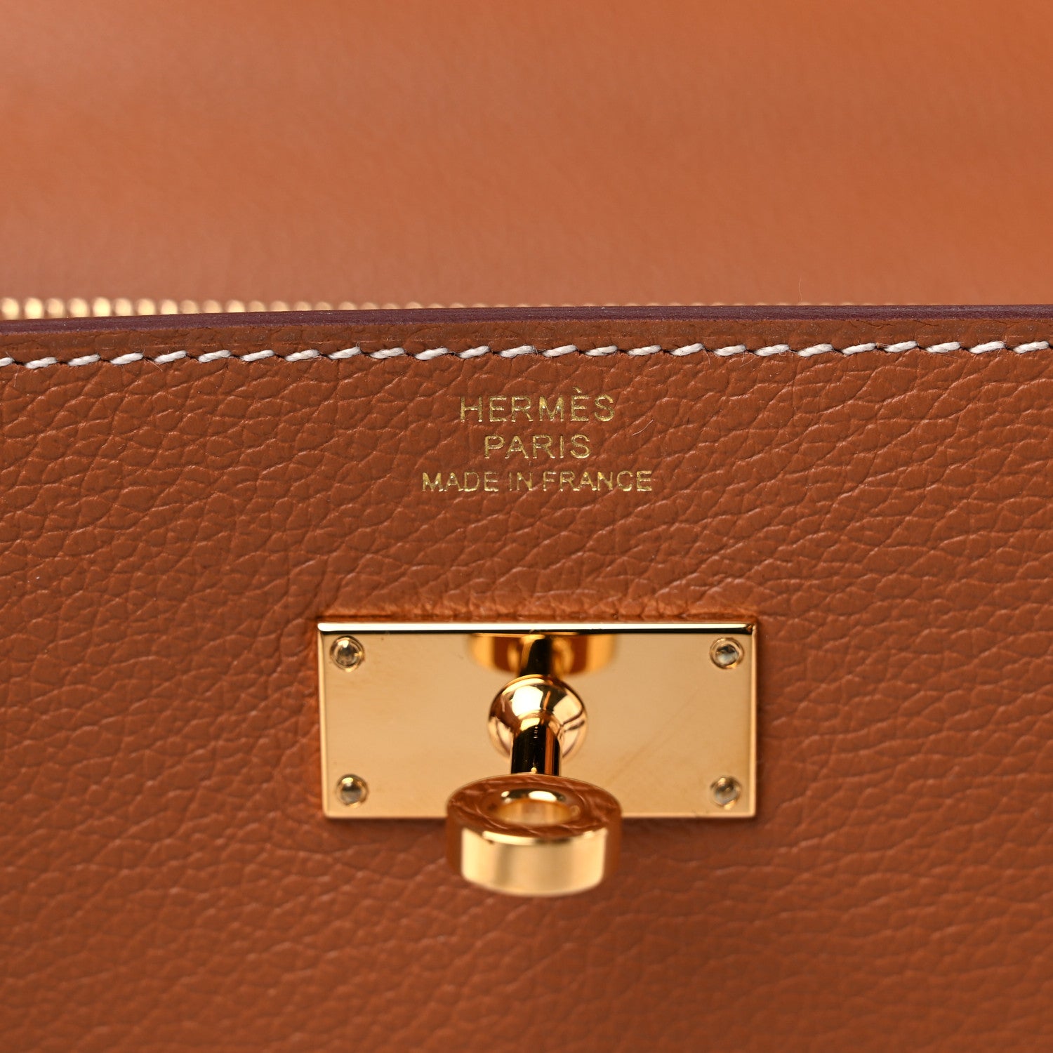 Hermes Evercolor Cavale Kelly Wallet To Go Gold Multicolor 6 of 8