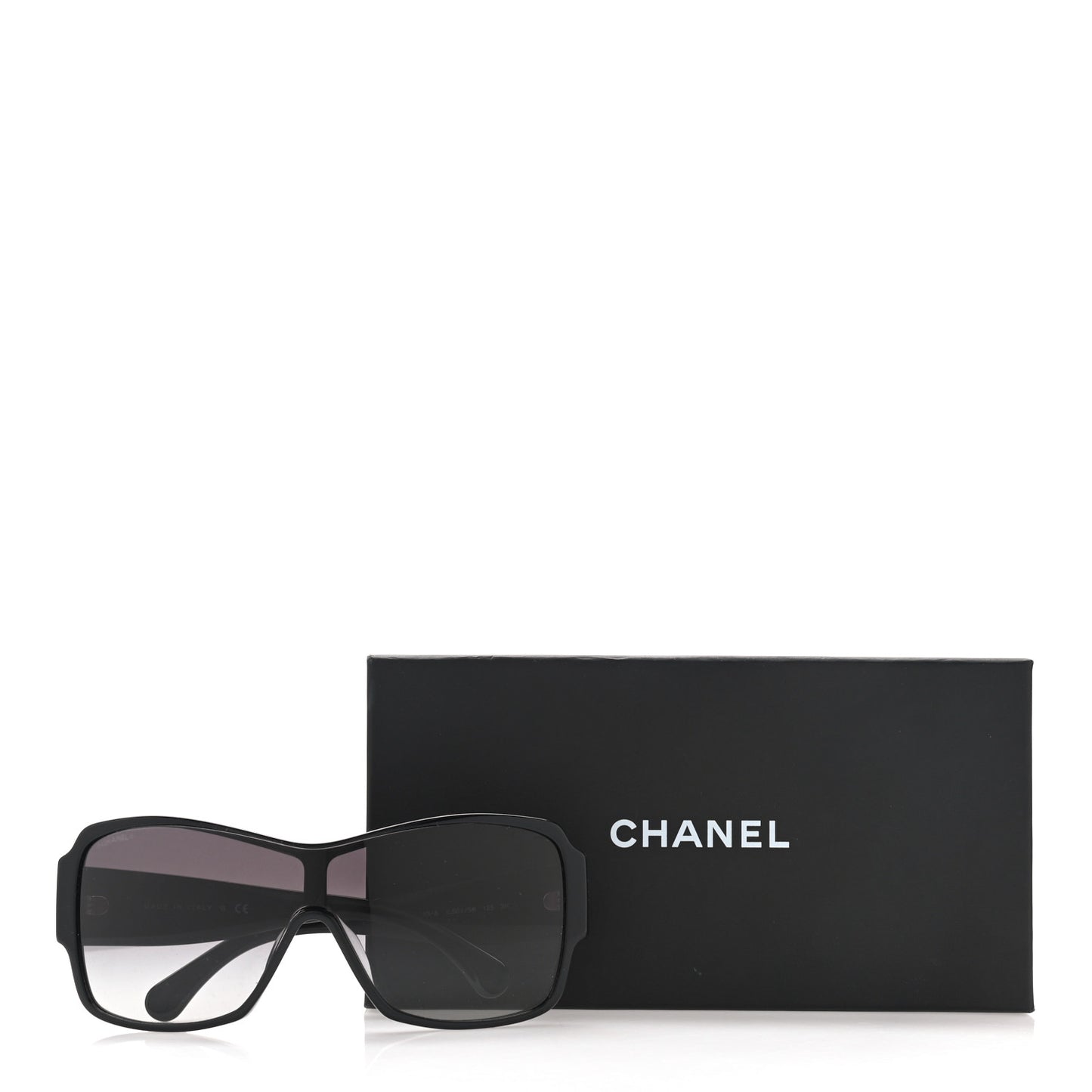 Acetate Shield Sunglasses 5449-A Black