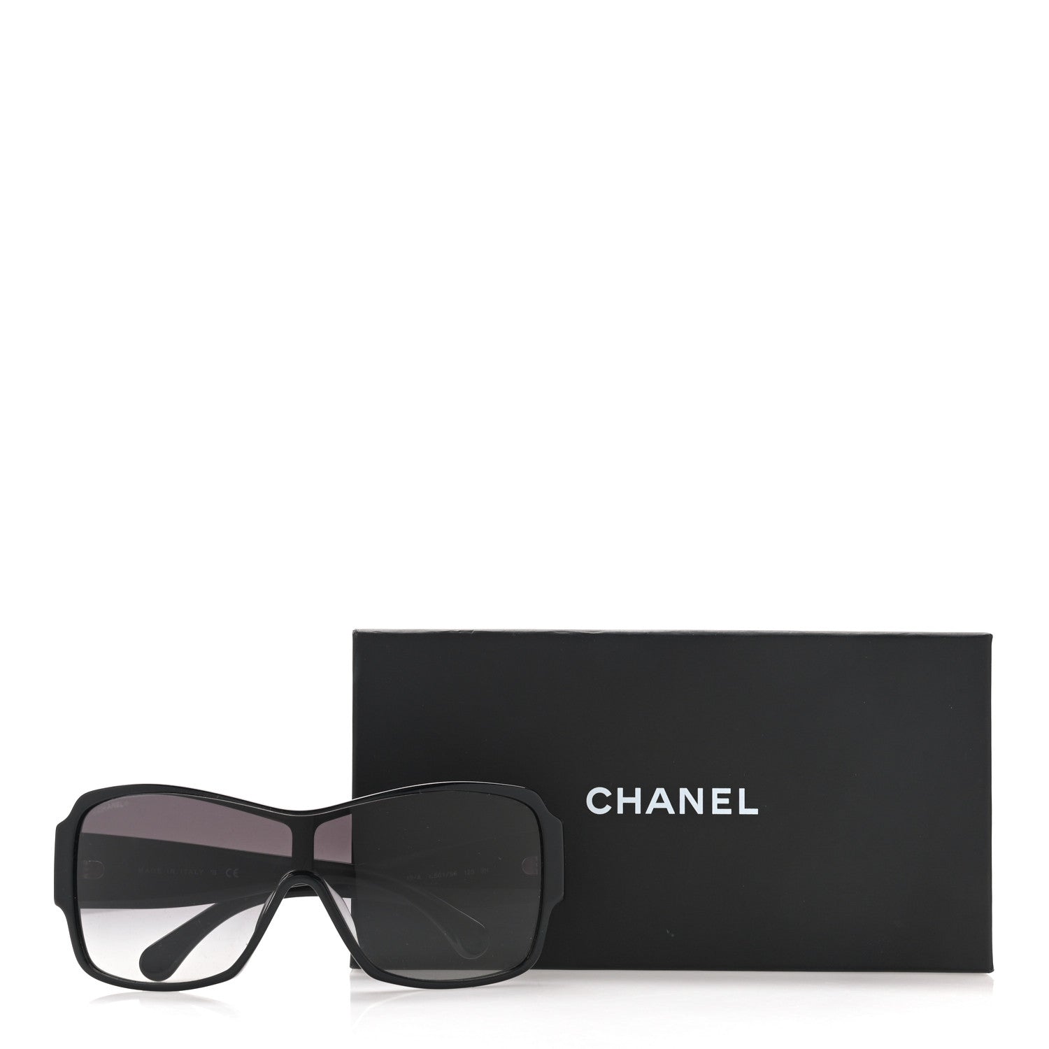 Chanel Acetate Shield Sunglasses 5449-A Black 10 of 10