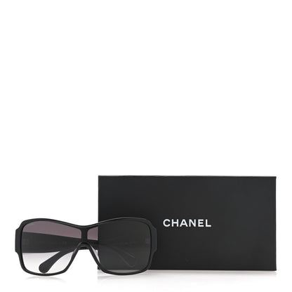 Chanel Acetate Shield Sunglasses 5449-A Black 10 of 10
