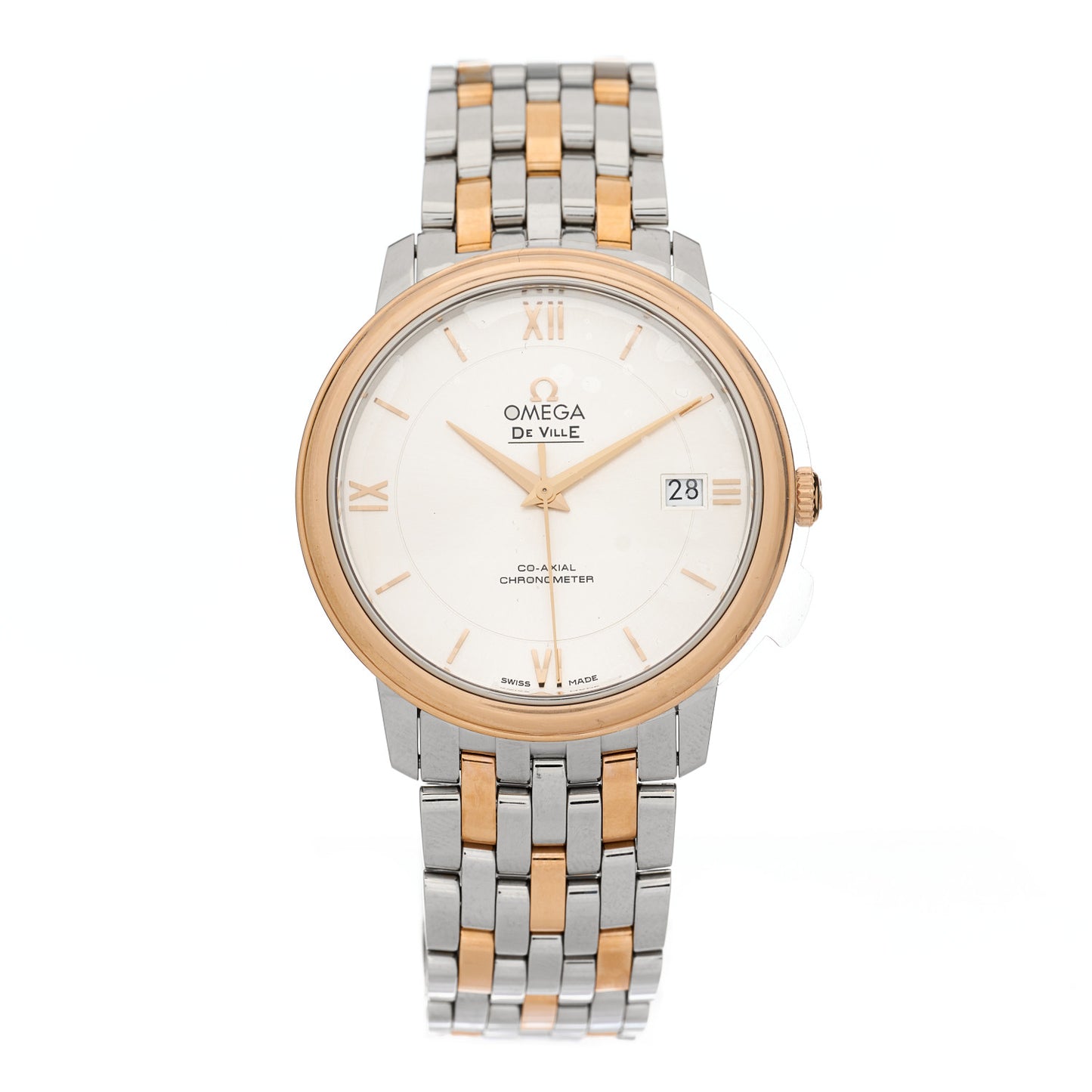 Stainless Steel 18K Red Gold 36mm De Ville Co-Axial Automatic Watch 424.20.37.20.02.002