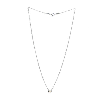 Tiffany Sterling Silver Moonstone Color By The Yard Necklace 2 of 8