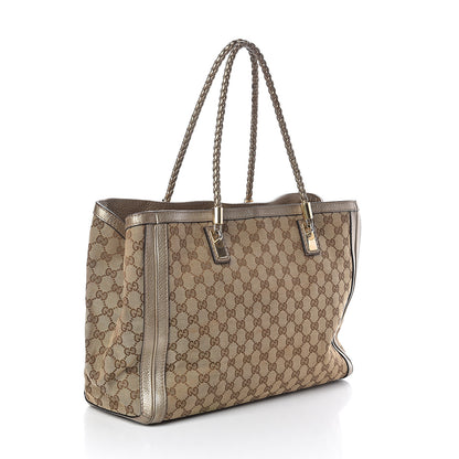 Gucci Monogram Medium Bella Tote Gold 3 of 9